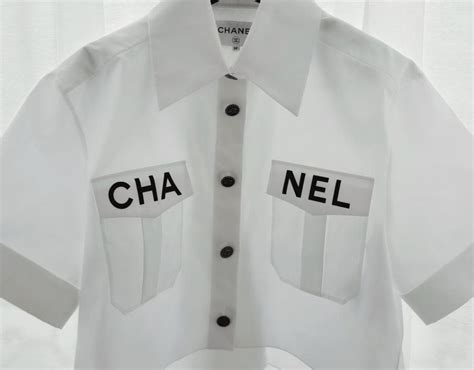 chanel crisp white blouse|Chanel online shopping.